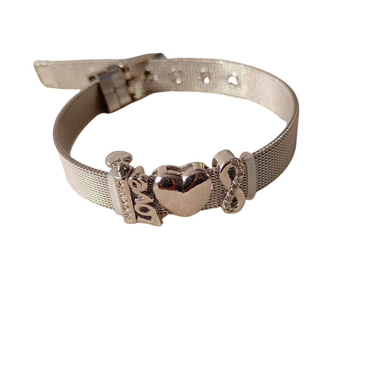 Pulsera acero inoxidable con charns