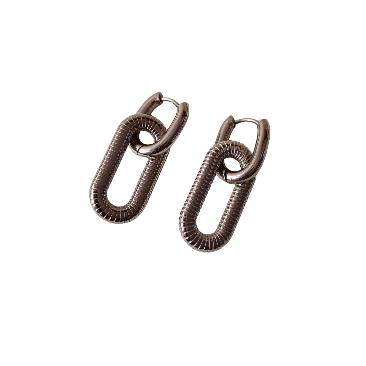 Aretes 2 en 1 Silver