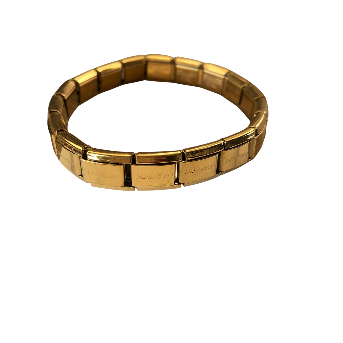 Brazalete italiano acero inoxidabe dorado